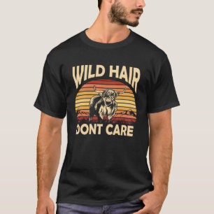 Camiseta Vaqueira Cabelo Selvagem Pôr do Sol Retrô Vaca das