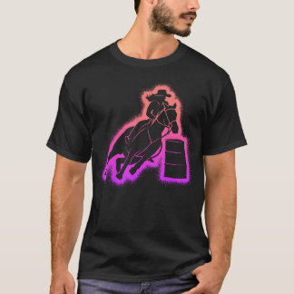 Camiseta Vaqueira de Corrida de Barril Mulheres Meninas