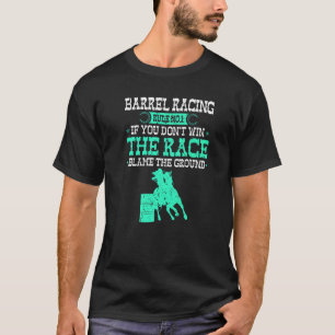 Camiseta Vaqueira de Regra de Corrida de Barril Rodeio Cava