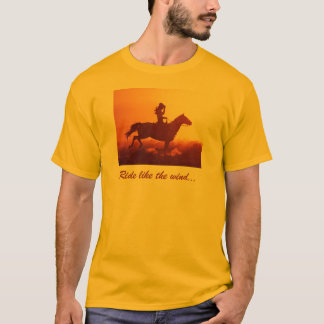 Camiseta Vaqueira em um cavalo