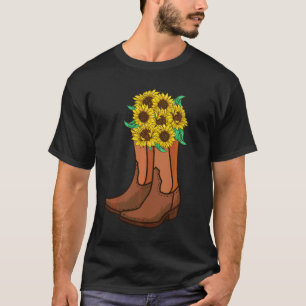 Camiseta Vaqueira Engraçada Mulheres Meninas Botas de Giras