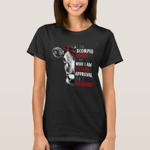 Camiseta Vaqueira Escorpião Garota Sua Aprovação Não é Nece