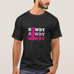Camiseta Vaqueira Howdy Mulheres Meninas Rodeio Sul Texas O