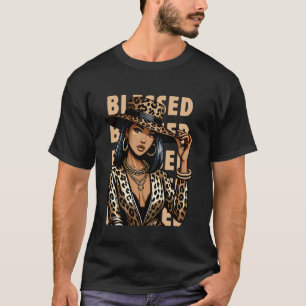 Camiseta Vaqueira Negra Abencoada Swag Ocidental Africano L
