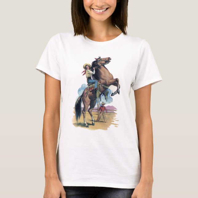 Camiseta Vaqueira no cavalo (Frente)