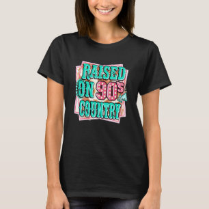 Camiseta Vaqueira Ocidental Criada Com Country dos Anos 90