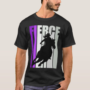 Camiseta Vaqueira Roxo Feroz Motivacional Tema Western S