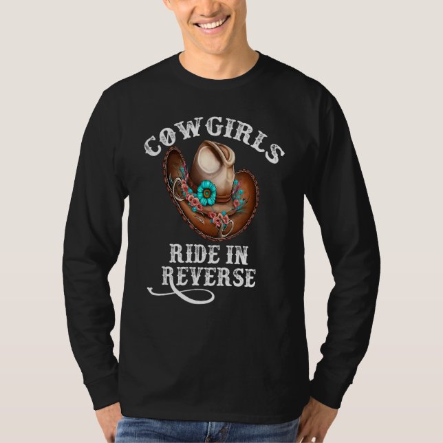 Camiseta Vaqueiras Cavalgam ao Contrário (Frente)