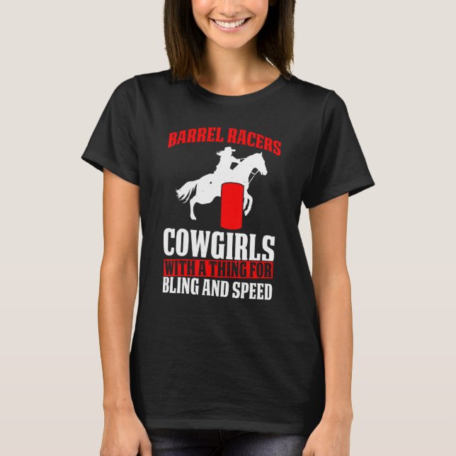 Camiseta Vaqueiras de Barril Masculinas com Coisas para Bri (Frente)