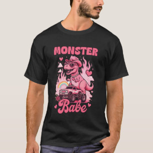 Camiseta Vaqueiras Dinossauro Caminhão Monstro Howdy Rodeio