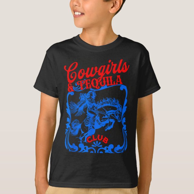 Camiseta Vaqueiras E Tequila Cauda Vintage Engraçado Beber  (Frente)
