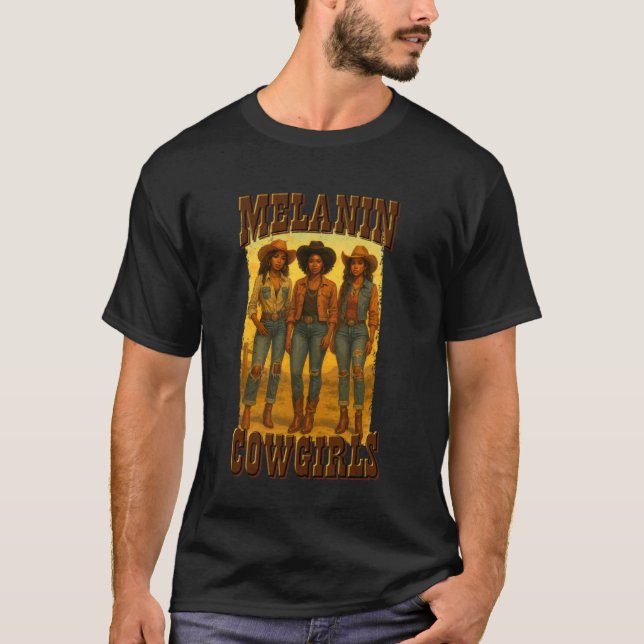 Camiseta Vaqueiras Melanina Rodeio Western (Frente)