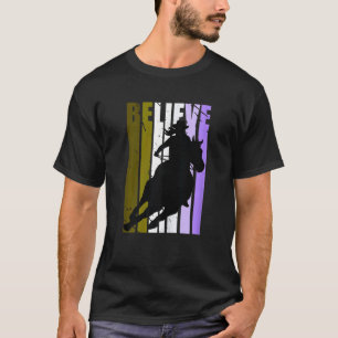 Camiseta Vaqueiras Retro Cavaleiros De Cavalos Angustiado H