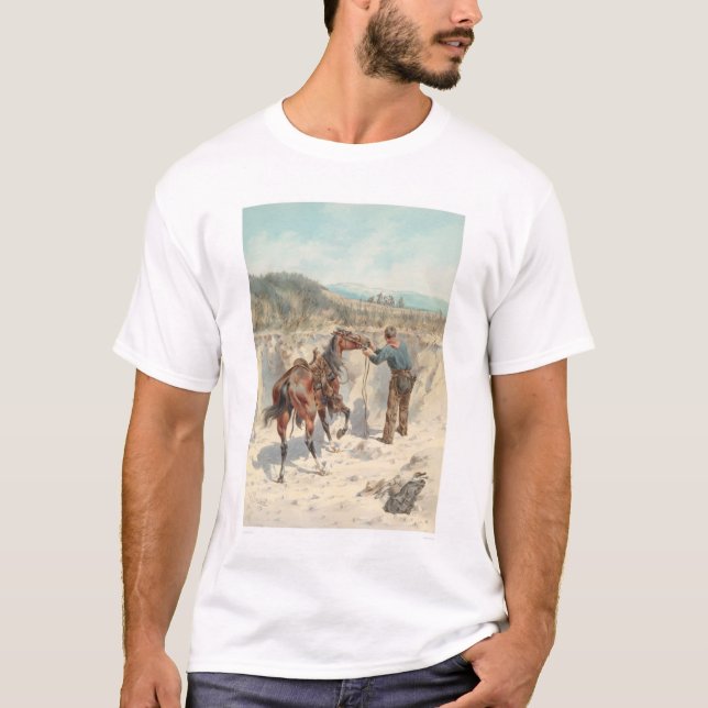 Camiseta Vaqueiro com o cavalo no Arroyo… (1324) (Frente)