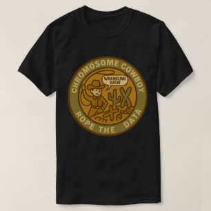 Camiseta Vaqueiro Cromossômico Laçando os Dados Como um Pro