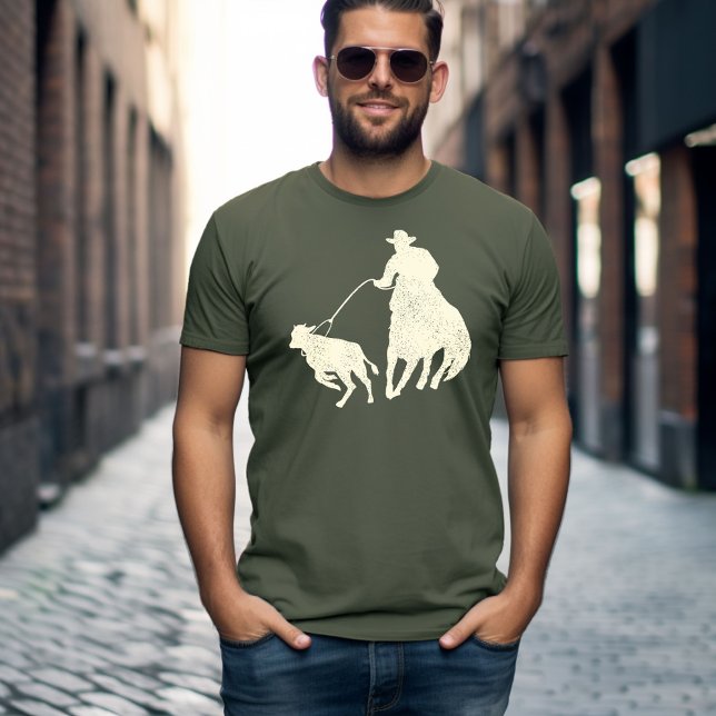Camiseta Vaqueiro de Laço de Bezerro (Criador carregado)