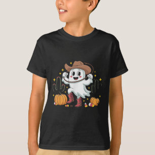 Camiseta Vaqueiro Engraçado Fantasma de Halloween Ocidental