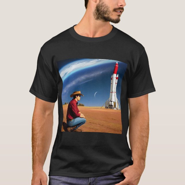 Camiseta Vaqueiro espacial (Frente)