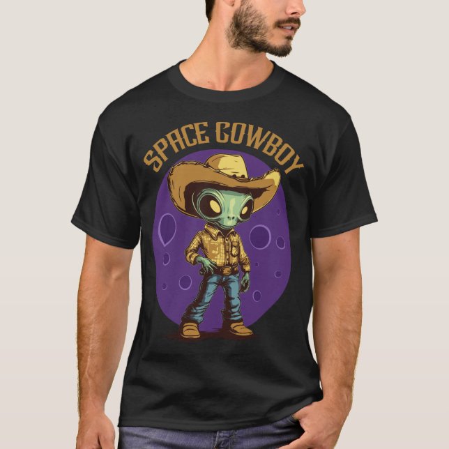 Camiseta Vaqueiro espacial - Alienígena (Frente)