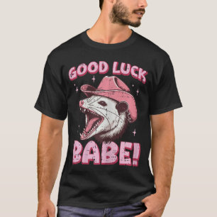Camiseta Vaqueiro Gambá Sorte Bebê Possum Vaqueira Mulheres