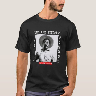 Camiseta Vaqueiro Negro Bill Pickett Vaqueiro Afro-American