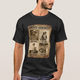 Camiseta Vaqueiro Negro Rodeio Western Melanina História Ne