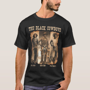 Camiseta Vaqueiro Negro Rodeio Western Melanina História Ne