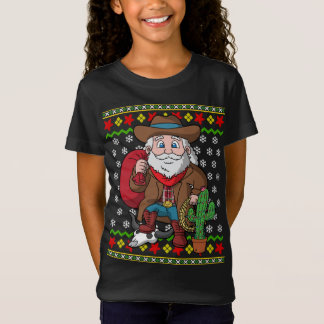 Camiseta Vaqueiro Ocidental Papai Noel Noel Feio Suor de Na