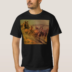 Camiseta Vaqueiros Antigos, A Diligência por John Borein
