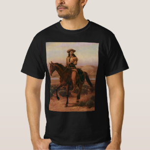 Camiseta Vaqueiros Antigos, Buffalo Bill montado em Charlie