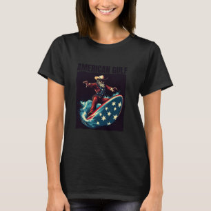 Camiseta Vaquero Legal com Prancha de Surfe Patriótica e su