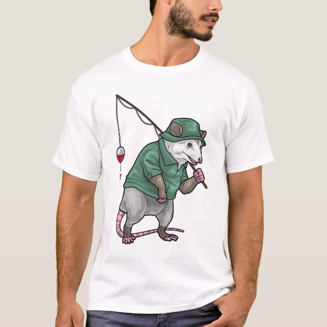 Camiseta Vara de pesca Angler Gambá Pesca (Frente)