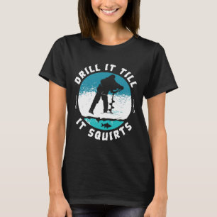 Camiseta Vara de Pesca Engraçada e Indelicada Faça Furos At