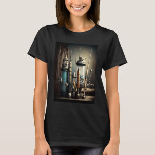 Camiseta Vara de Pesca Marítima em Estilo Vintage 3