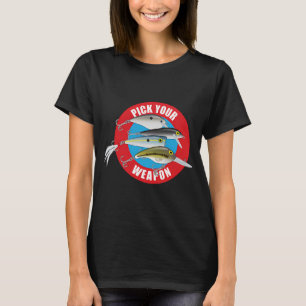 Camiseta Vara de pescar, pescador, truta, truta-arco-íris