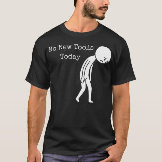 Camiseta Vara Triste Engraçada Sem Nova Ferramenta de Pesca