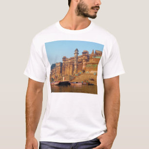 Camiseta Varanasi India como visto do rio de Ganga