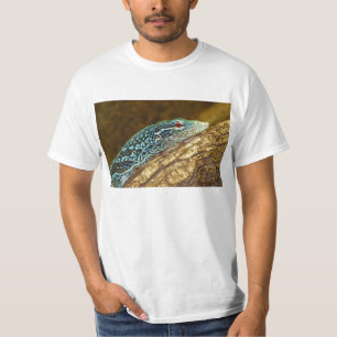 Camiseta Varanus Azul-Manchado Macraei do monitor da árvore