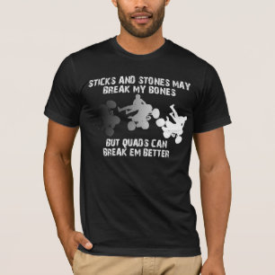 Camiseta Varas e quadrilátero ATV FunnyShirt das pedras