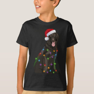 Camiseta Varejista com revestimento plano Luzes de Natal Xm