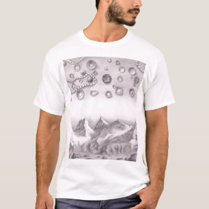 Camiseta Variações de Pedras de Gema e Pérolas no Céu