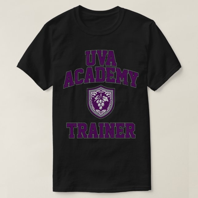 Camiseta Variante de Treinador da Academia Uva (Frente do Design)