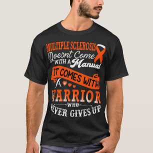 Camiseta Várias Esclerose Guerreira Laranja Fita MS Doenças