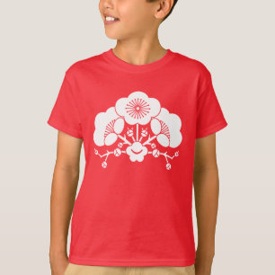 Camiseta Várias flores de ameixa