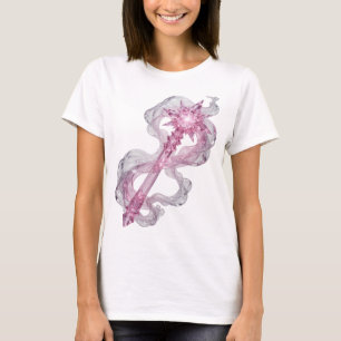 Camiseta Varinha de CRISTAL ROSA Brincalhona Arte de Texto
