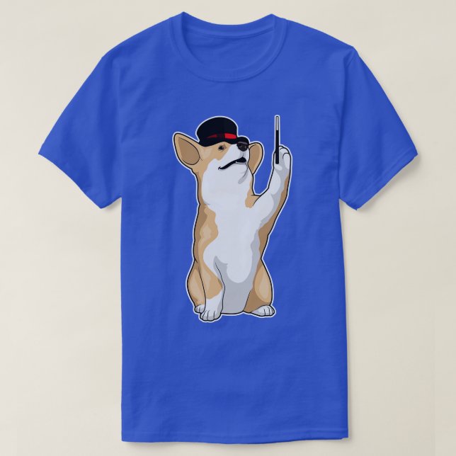 Camiseta Varinha mágica Corgi (Frente do Design)