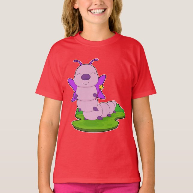 Camiseta Varinha Mágica da Fada da Lagarta (Frente)