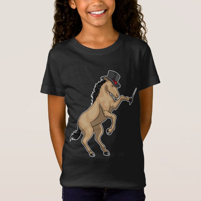 Camiseta varinha mágica de Horse Maggie (Frente)