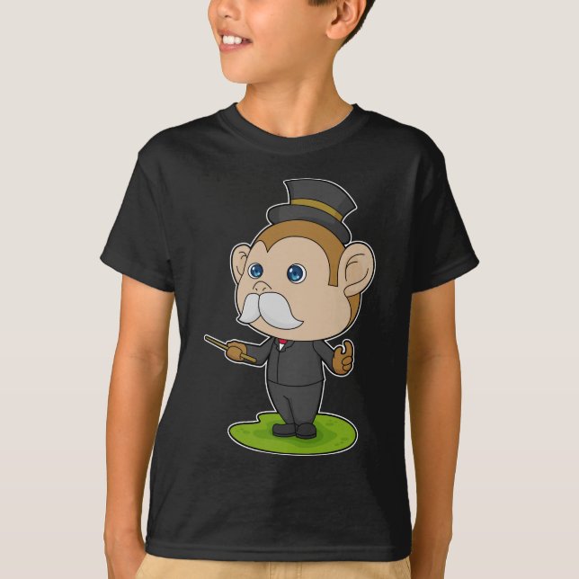 Camiseta Varinha mágica de macacos (Frente)