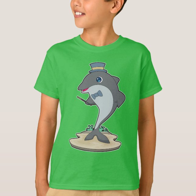 Camiseta varinha mágica do Dolphin Wizard (Frente)